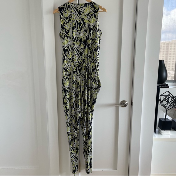 Michael Kors Palm print curve hugging jumpsuit - Picture 8 of 10